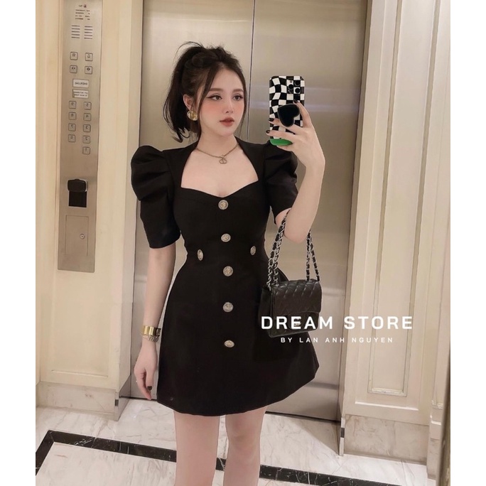 ĐẦM KAKI BIGSIZE CỔ U TAY BỒNG 55-95kg | BigBuy360 - bigbuy360.vn