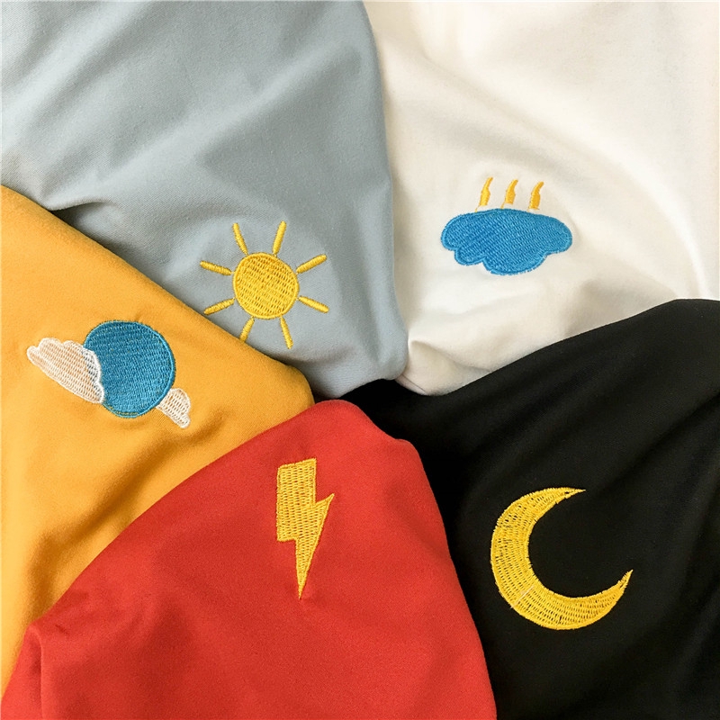 Áo Croptop sát nách hoạ tiết thêu thiết kế dáng rộng thoải mái