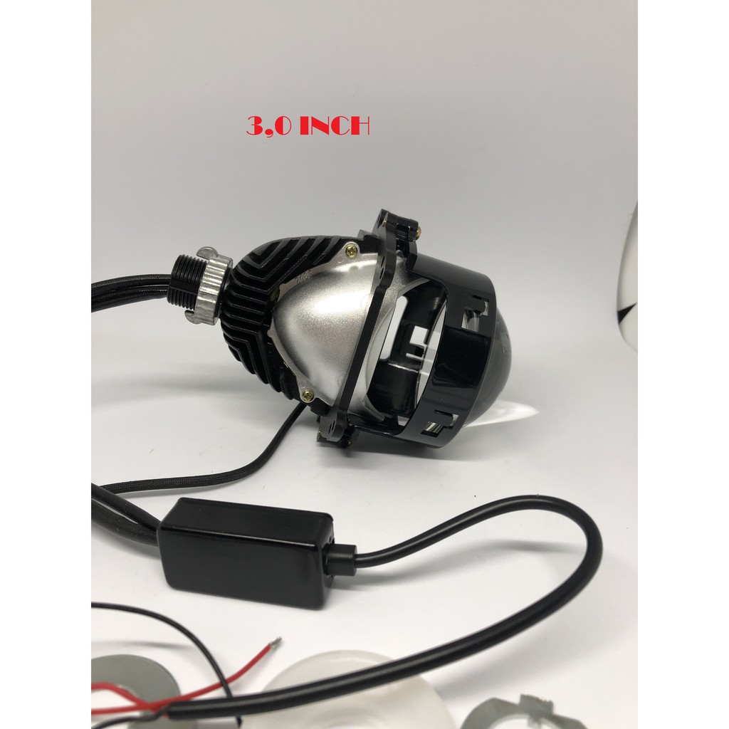 1 Bi Cầu LED 55w đui xoáy không khoét chóa đèn 2,5 inch, 3,0 inch siêu sáng