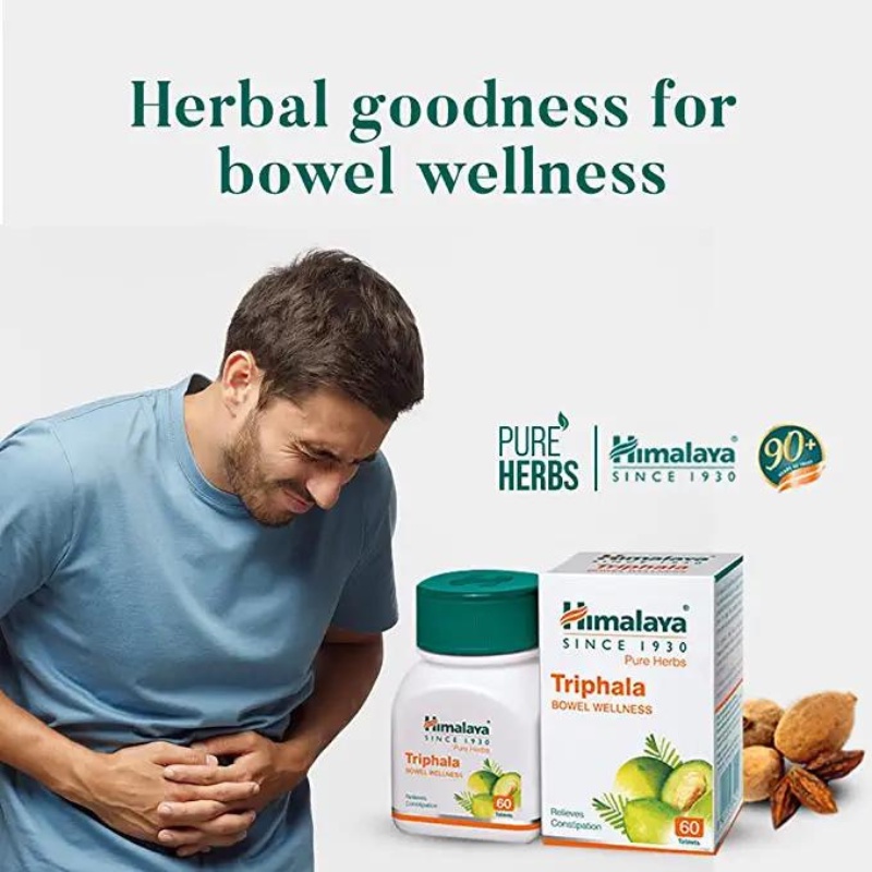 Triphala Bowell Wellness Himalaya hộp 60 Viên Detox ruột