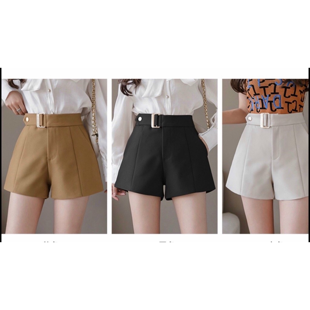 Quần short vải lưng siêu cao QS22