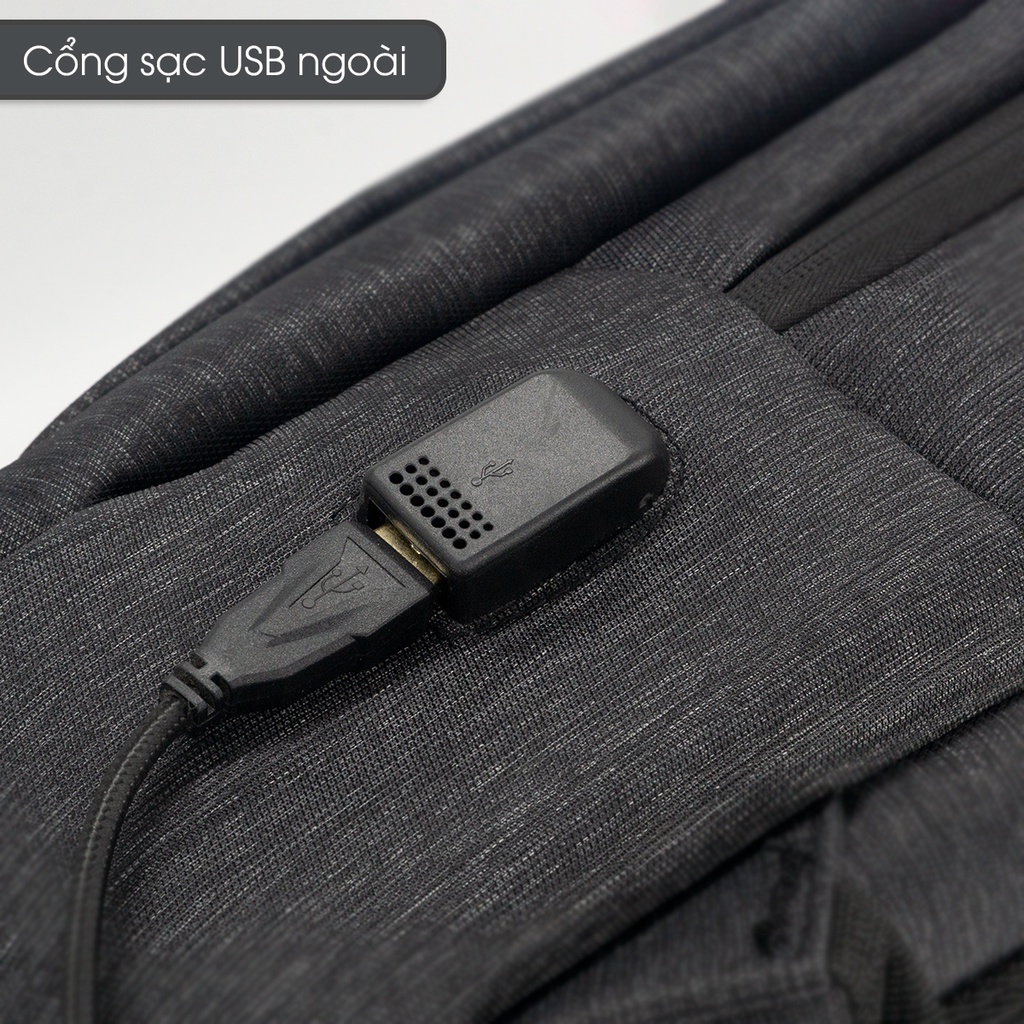 Balo chính hãng Gu Bag đựng máy tính cao cấp, đựng laptop chống nước, chống sốc, kiểu dáng công sở cho nam nữ