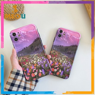 Ốp iPhone Bức Tranh Tím iPhone 12 Pro Max/12/12 Pro/7Plus/8Plus/X/Xs Max/11/11 Pro Max - ốp iphone