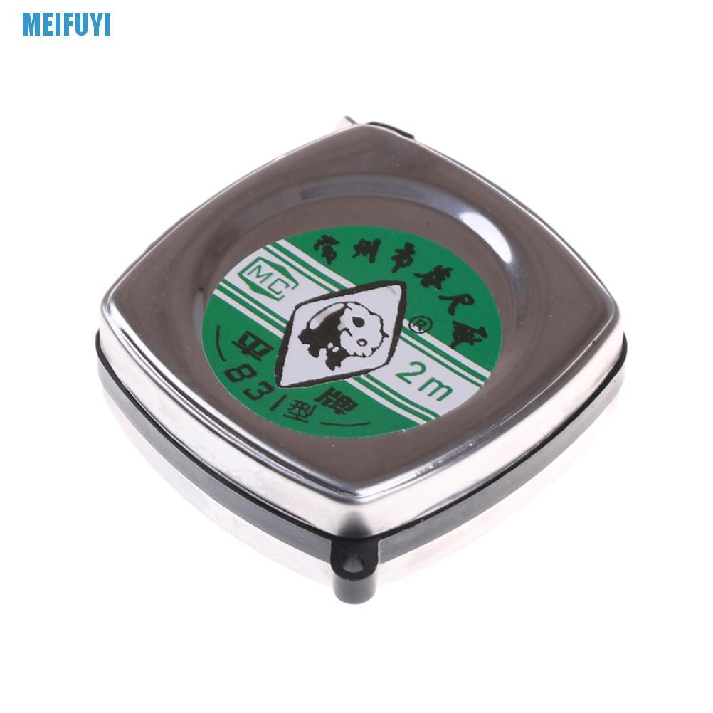 Thước dây mini bằng kim loại có thể thu gọn dài 2m