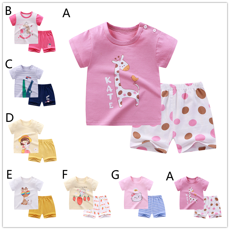 Set Quần Áo 2 Mảnh Thời Trang Mùa Hè 2021 Cho Bé Gái