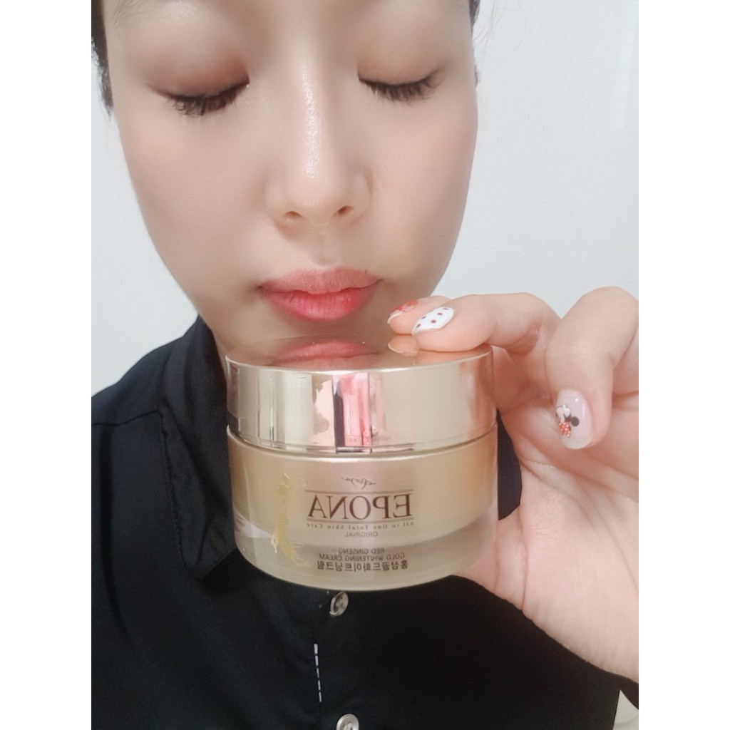 Kem Hồng Sâm Dưỡng Trắng da, Giảm Thâm Nám Epona Red Ginseng Gold Whitening Cream 50ml _ Epona Chính Hãng