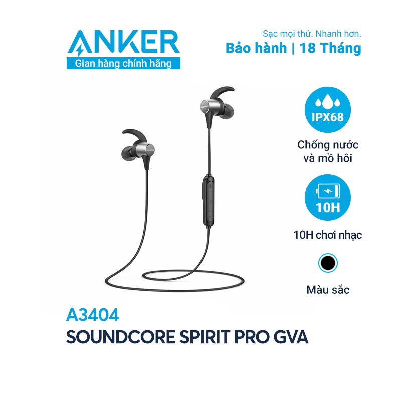 Tai nghe bluetooth SOUNDCORE Spirit Pro GVA (by Anker) - A3404