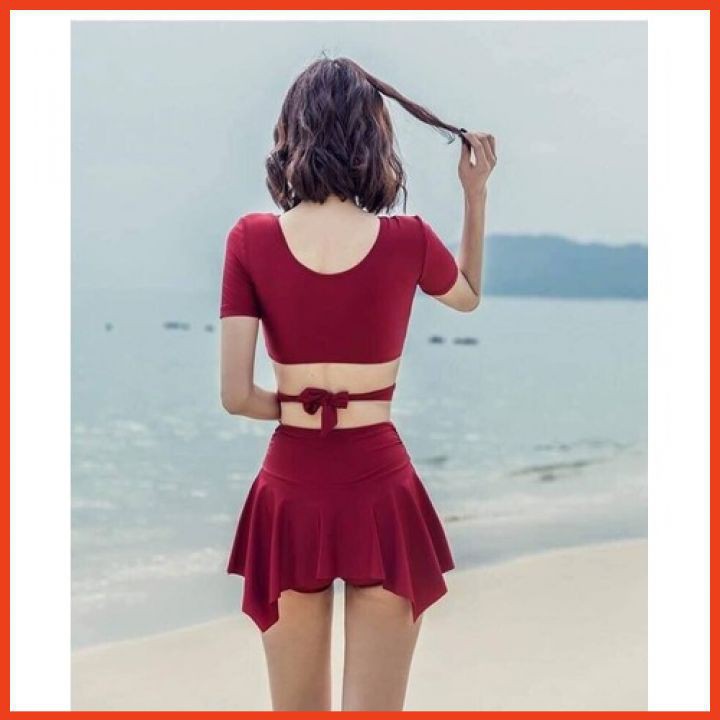 Bikini 2 Mảnh Đồ Tắm Đồ Bơi Dáng Váy Phong Cách Hàn Quốc SV2M0CE