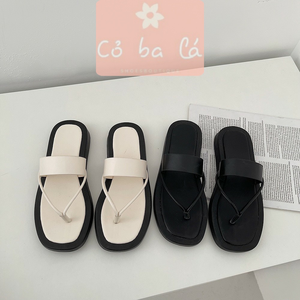 DÉP ĐẾ XUỒNG QUAI NGANG TRƠN ĐẾ NHUNG NỮ TÍNH COBALA SHOES D22042100