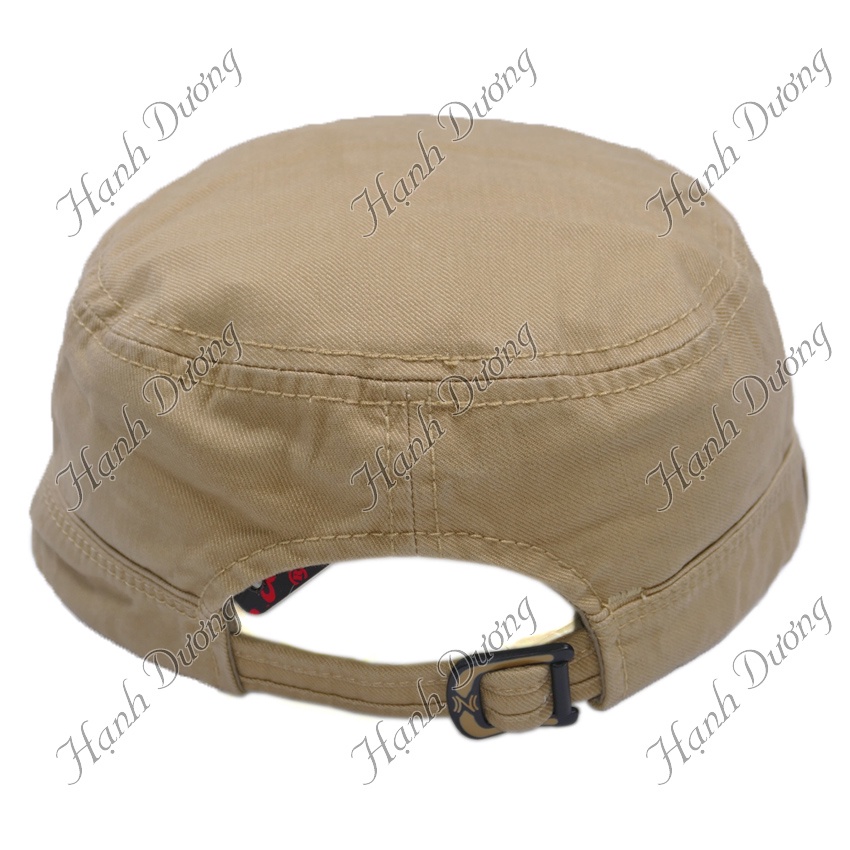 Nón kết đầu bằng xịn vá da phía trước logo chữ Z ở góc mỏ kết