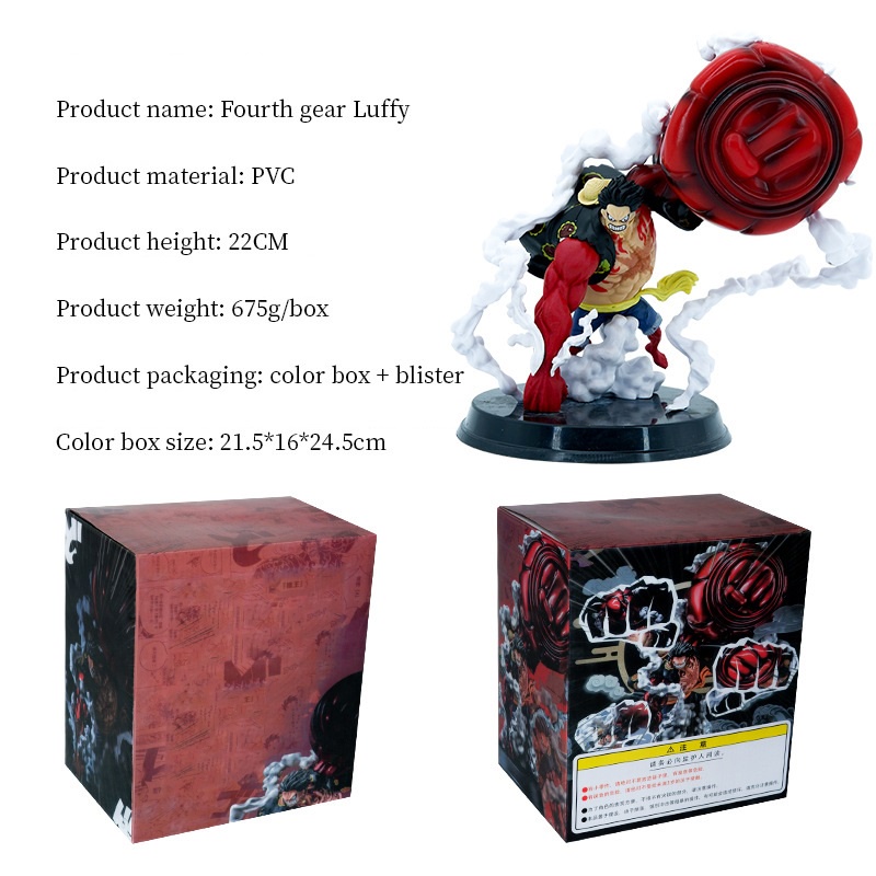 Mô hình One Piece Luffy Gear 4 King Kong | trang trí One Piece Figure figure | mô hình anmie