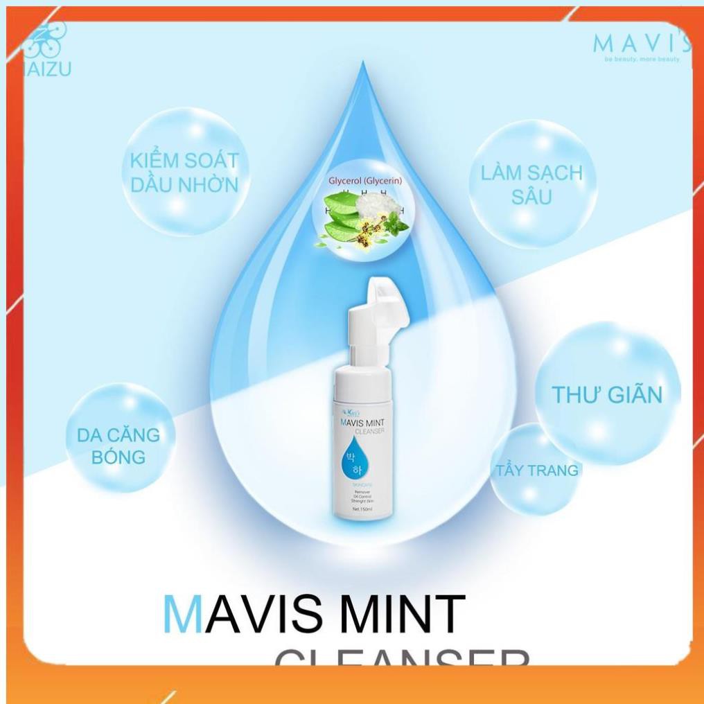 [HOT] SỮA RỬA MẶT BẠC HÀ KIỀM DẦU - MAVIS MINT CLEANSER 100ml - Chị Mai Làm Đẹp