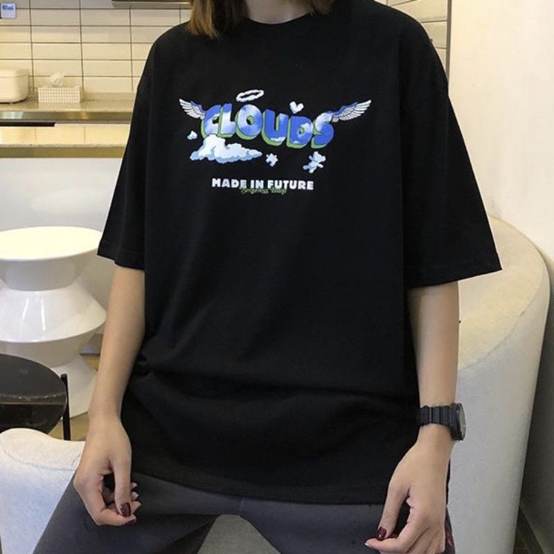 Áo thun tay lỡ Unisex Clouds