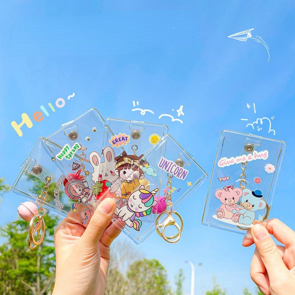Móc Khóa Đựng Thẻ ID / Thẻ Ngân Hàng Hình Xe Buýt Dễ Thương
