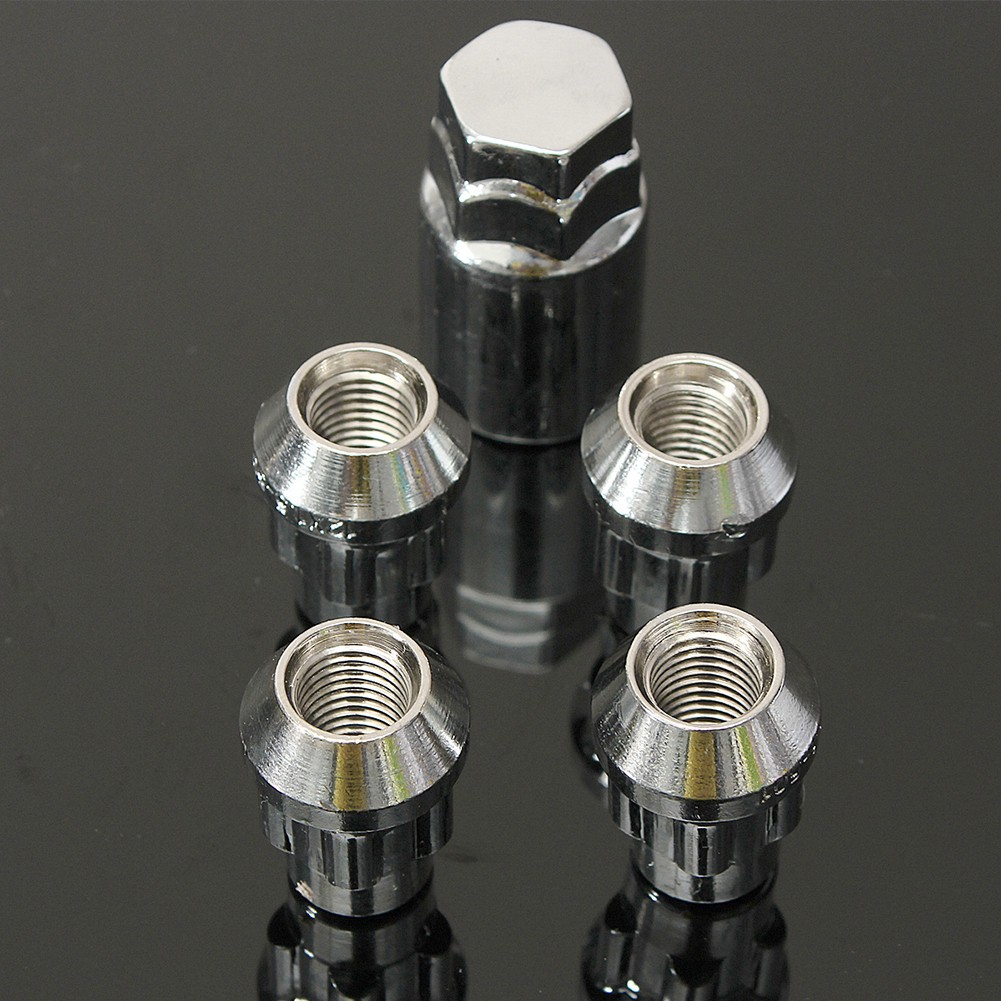Set 4 Bu Lông 12x1.5mm 60 Độ Chống Trộm Kèm Chìa Khóa X39