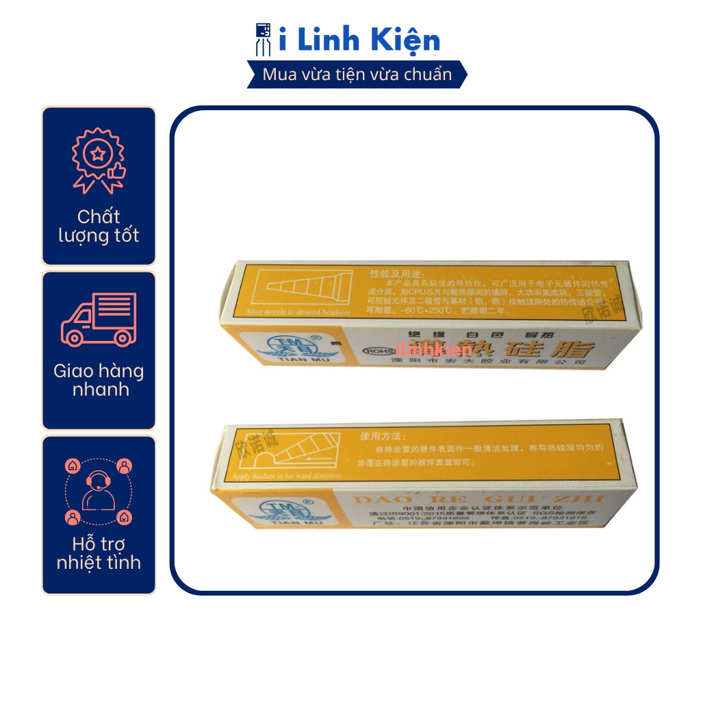 Keo tản nhiệt MU60 chuyên dùng cho cpu , sò nhiệt, IGBT công suất bếp từ màu trắng.