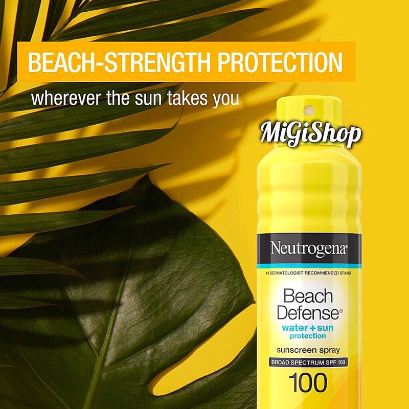 [Hàng Mỹ] Xịt Chống Nắng Đi Biển Neutrogena Beach Defense Sunscreen Spray