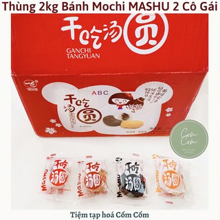 (Tách lẻ 1kg hoặc Thùng 2kg) Bánh Mochi Đài Loan 2 Cô Gái MASHU Chính Hãng
