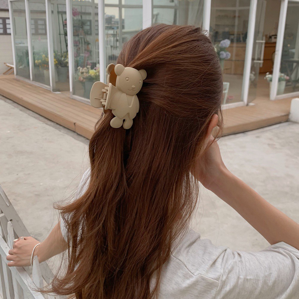 Kẹp Tóc Hình Gấu Nhiều Màu Sắc Thời Trang Thanh Lịch Cho Nữ