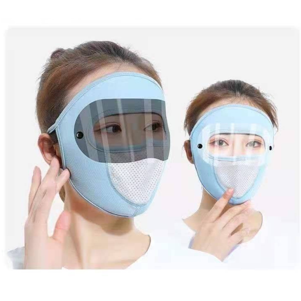 Khẩu trang mặt nạ có 2 kính 2 màu chống giọt bắn nước bọt Chống Dịch, Chống Tia UV, Chống Bụi, Cực Thoáng Mát