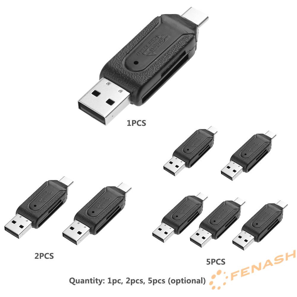 Đầu Đọc Thẻ Nhớ Tốc Độ Cao 480mbps Otg Usb 2.0 Type-C