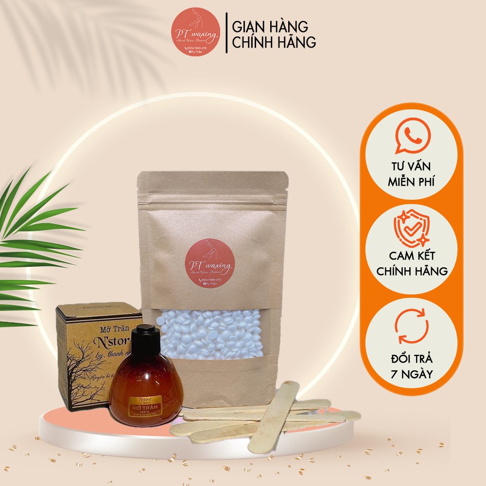 Sáp wax lông cao cấp, tinh chất mỡ trăn nguyên chất an toàn mọi loại da - CP33