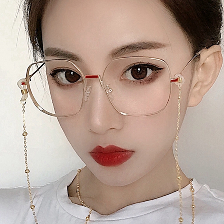 Kính gọng vuông kim loại phong cách retro châu Âu và Mỹ dành cho nam và nữ