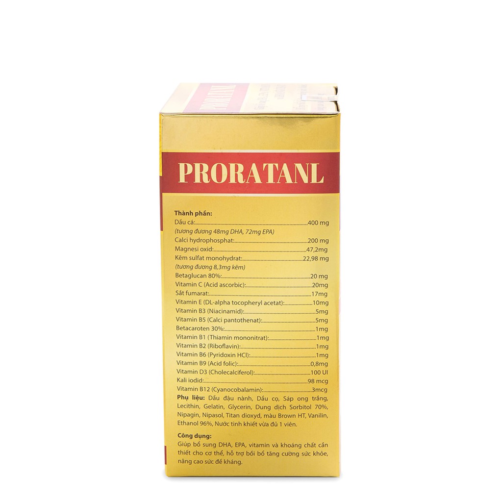 Proratanl DHA bô sung vitamin khoáng chất và acidfolic cho bà bầu mẹ mang thai