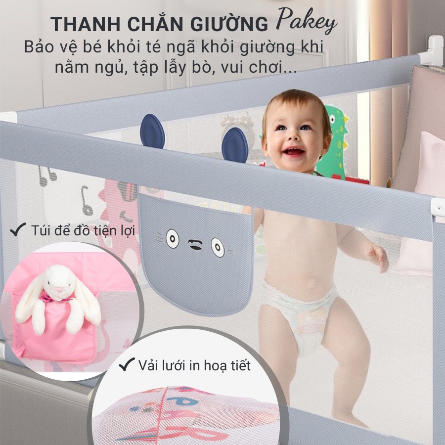 Thanh Chắn Giường Pakey S2 Cho Bé Dạng Trượt