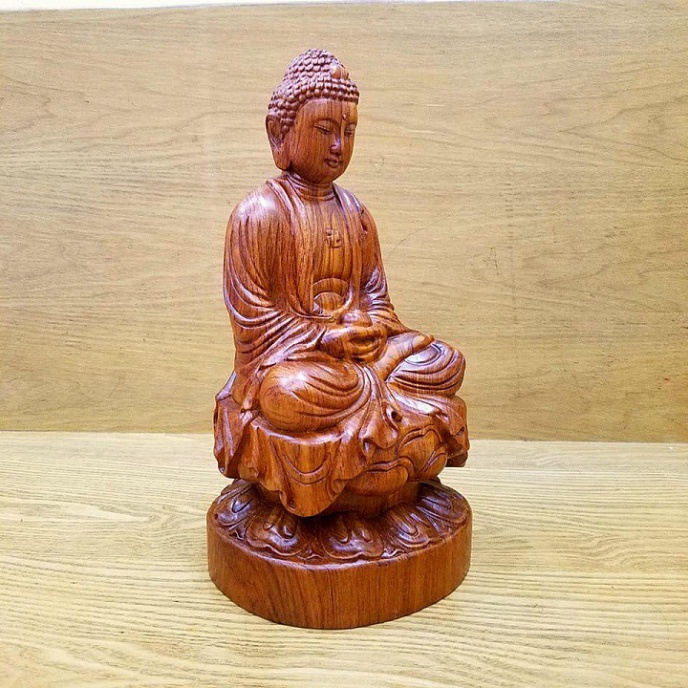 Tượng phật a di đà bằng gỗ hương giá rẻ