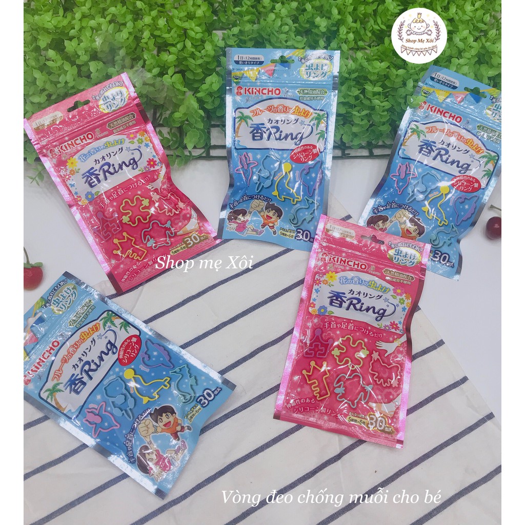 Túi 30 vòng đeo tay chân đuổi muối Kincho Nhật Bản
