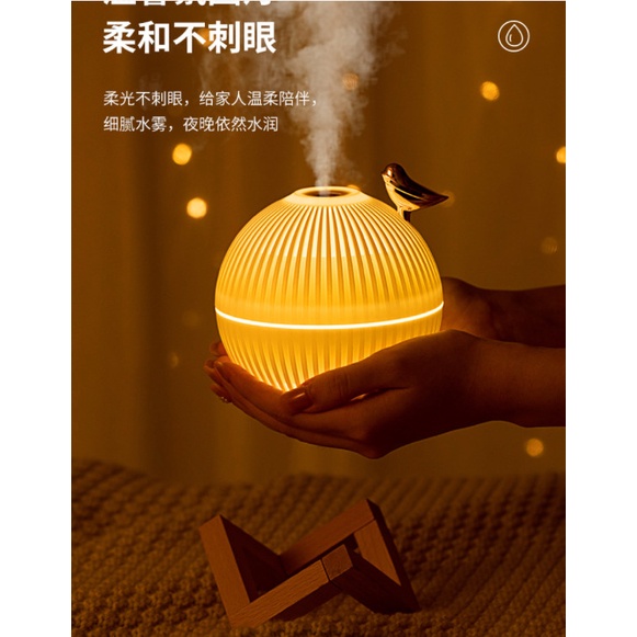 💦BH 6 THÁNG💦 Máy Xông Tinh Dầu Hình Mặt Trăng Trụ Tròn  , Phun Sương Tạo Ẩm - Khử Mùi