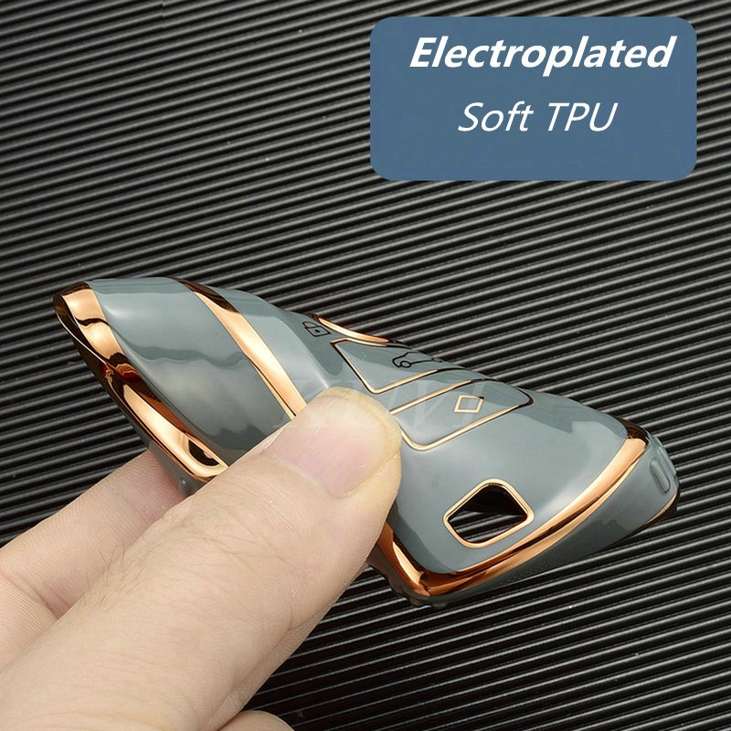 Vỏ Bảo Vệ Chìa Khóa Xe Hơi BMW Bằng TPU Mềm Chống Thấm Nước Xoay 360 Độ