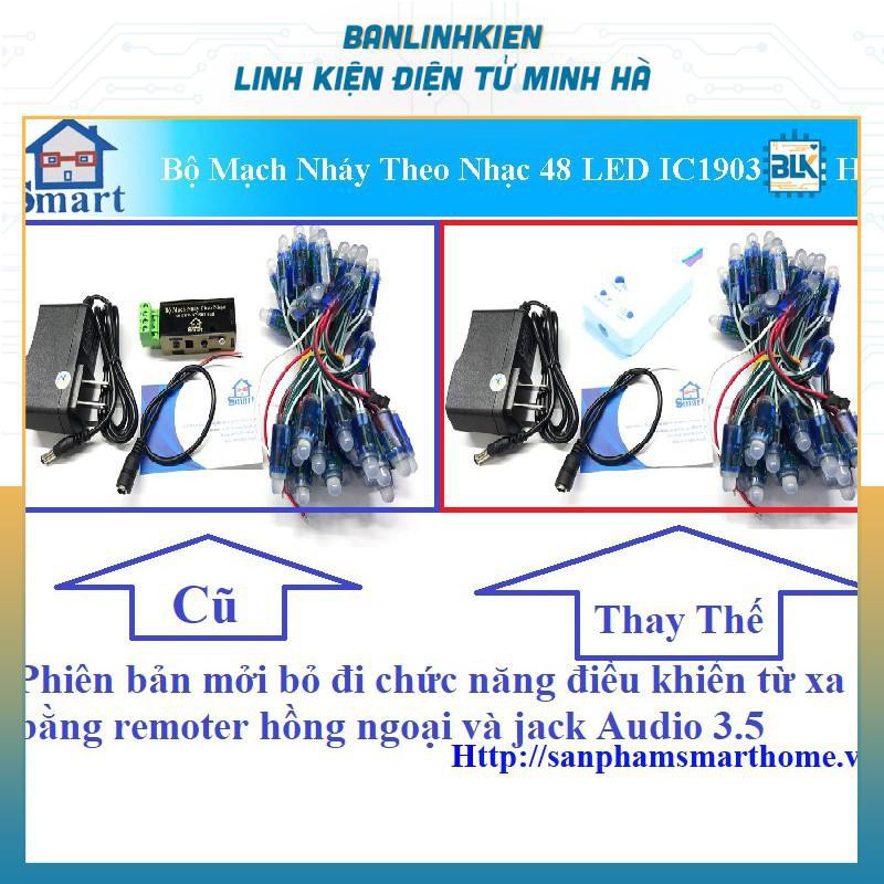 Bộ Mạch Nháy Theo Nhạc 48 LED IC1903 Full HS