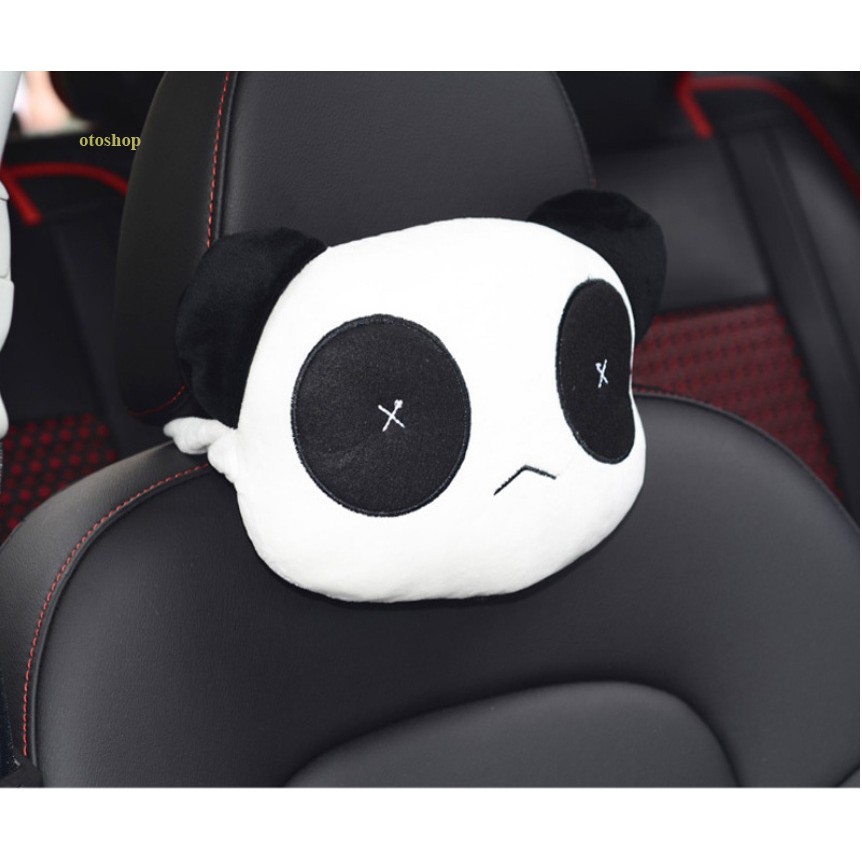 Gối tựa đầu chống mỏi cổ hình gấu trúc Panda trên ô tô