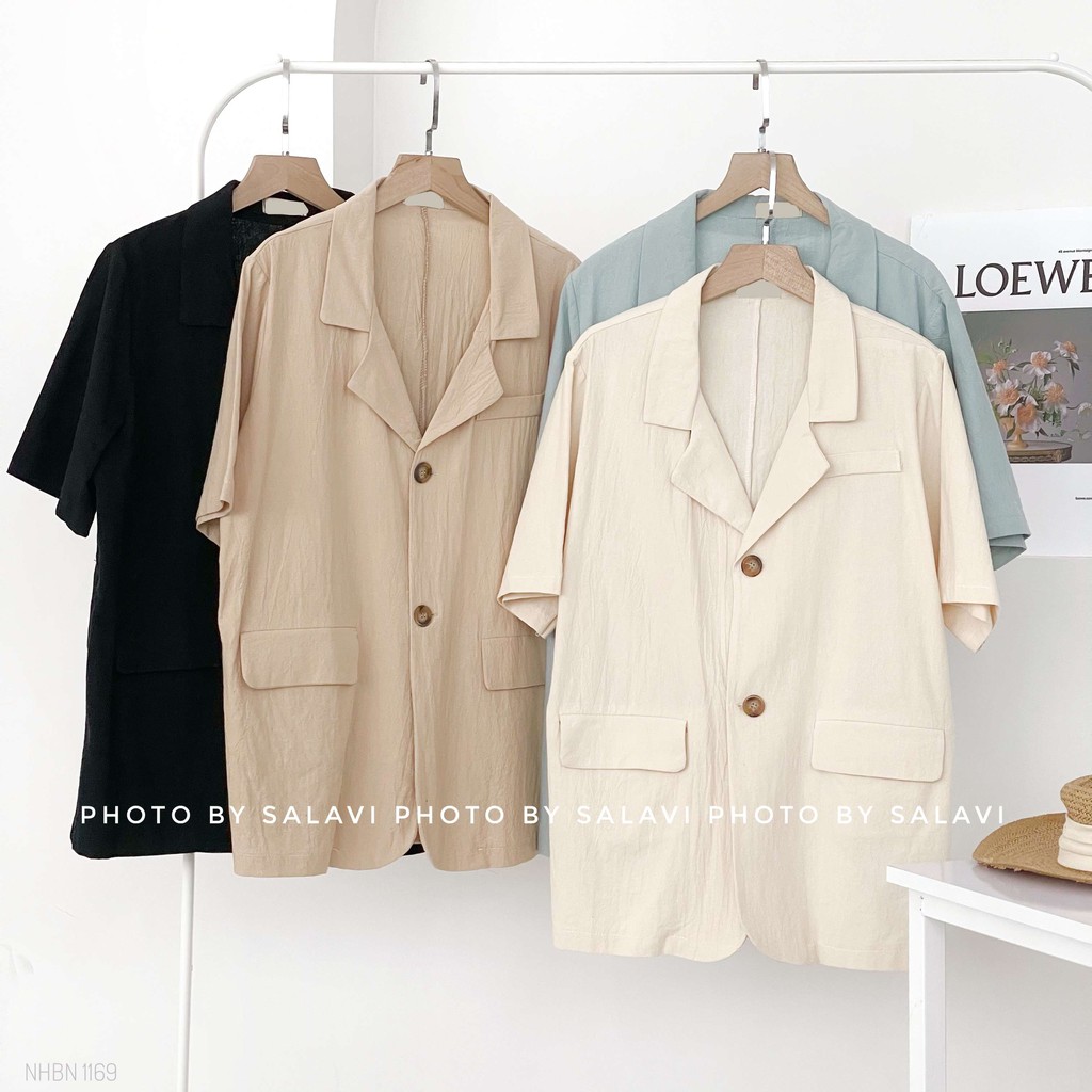 ÁO BLAZER TAY NGẮN HÀN XẺNG NHBN 1169 | BigBuy360 - bigbuy360.vn