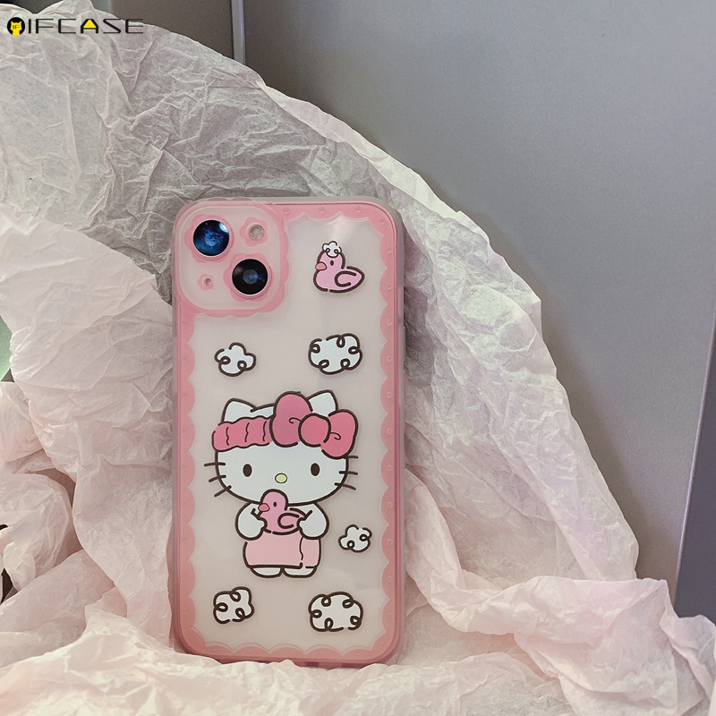 Ốp Điện Thoại Dẻo Trong Suốt Họa Tiết Hoạt Hình Nhiều Màu Cho iPhone 13 12 12 11 Pro Max XS Max XR X