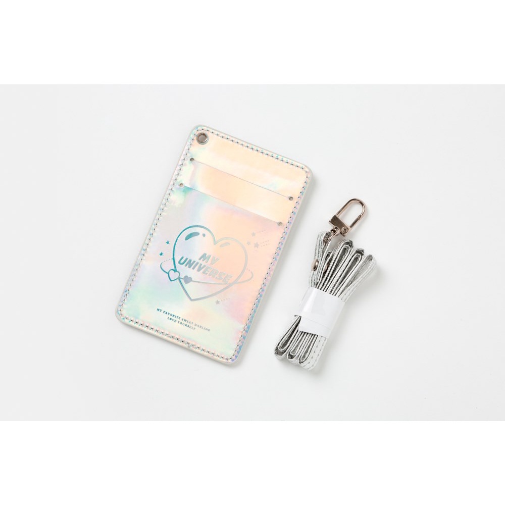 Bao Đựng Thẻ Kèm Dây Đeo ARTBOX Hàn Quốc Họa Tiết Chữ My Universe Hologram