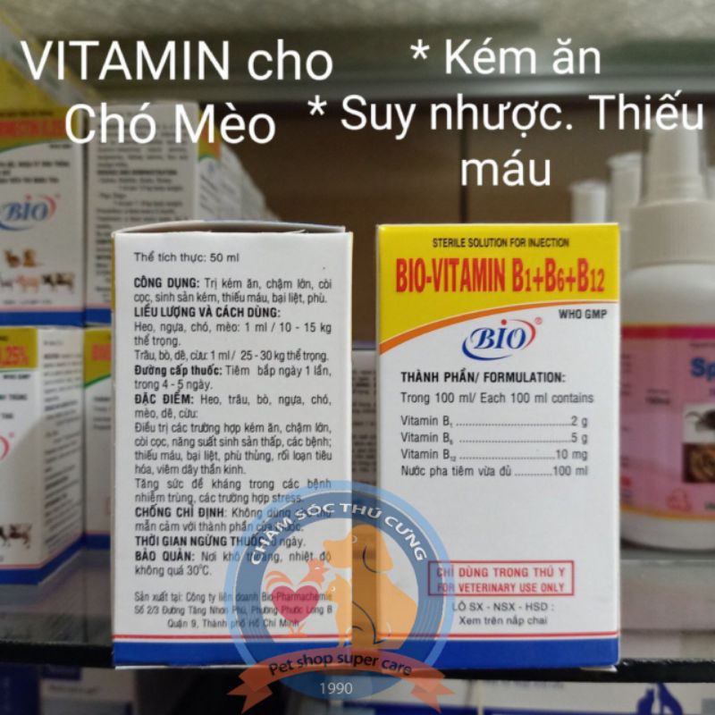 Vitamin 3B Cho Chó Mèo