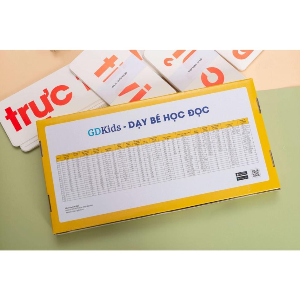 Thẻ học thông minh cho bé - Flashcard GDkids Dạy Bé Học Đọc - Bộ