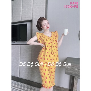 Đồ Bộ Lụa Nhật Lửng Nhiều Kiểu Họa Tiết - Đồ Bộ Suli