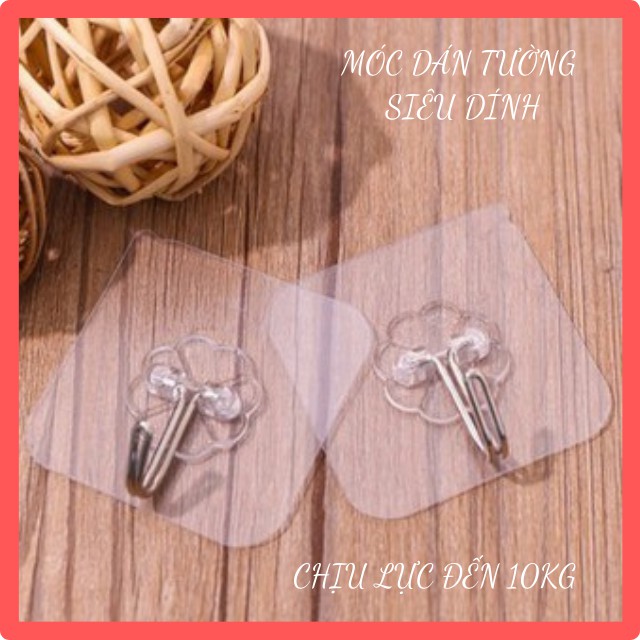 Móc Treo Đồ Dán Tường Siêu Dính Chịu Lực - MÓC DÁN THẦN THÁNH lực hút siêu mạnh chịu lực lên đến 10kg (6x6cm)