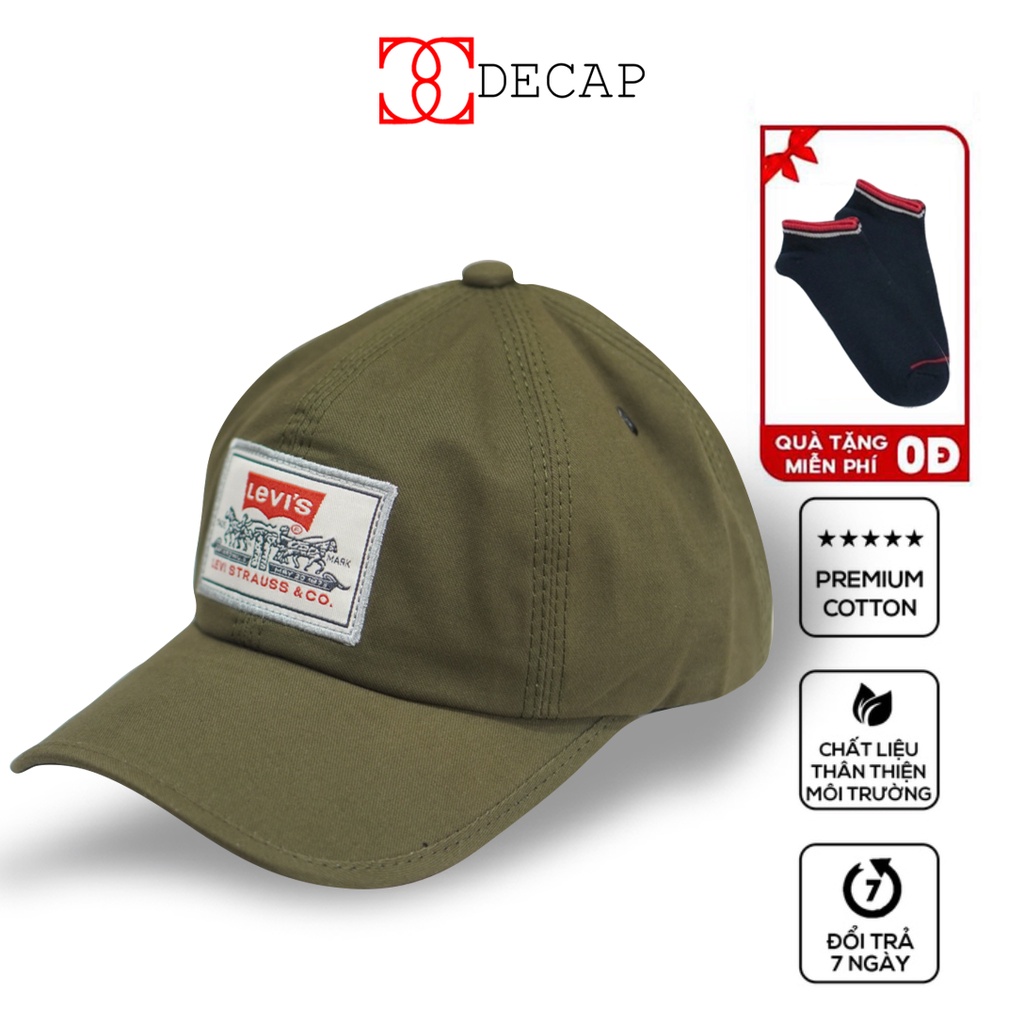 Nón mũ kết lưỡi trai thời trang phom đẹp nam nữ unisex ulzzang chất vải kaki snapback kiểu Levis |DECAP SHOP