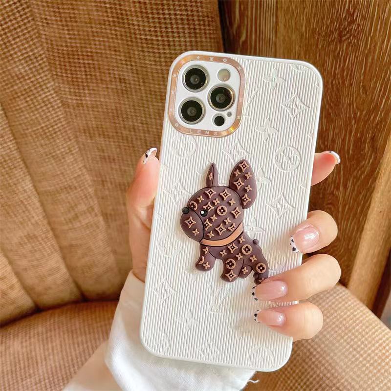 Ốp điện thoại chống sốc màu trắng in hình chú chó thích hợp cho IPhone 13 12 11 Pro Max XS Max XR X 8 7 Plus