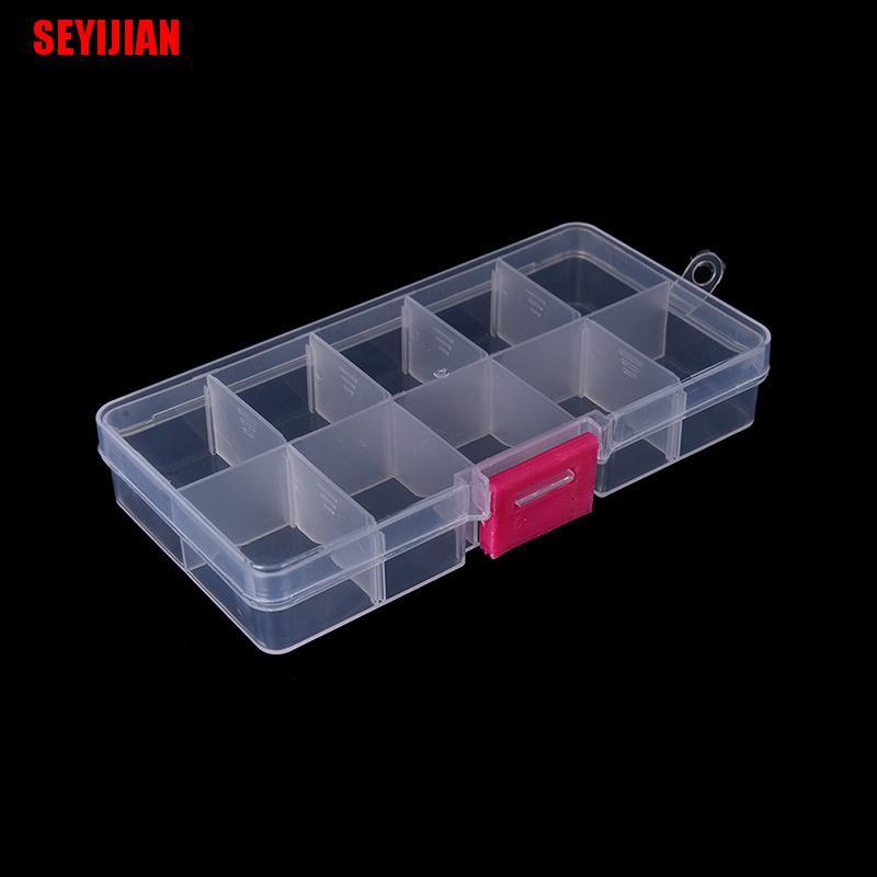 Hộp Nhựa Đựng Trang Sức Có Thể Điều Chỉnh 10 Ngăn Tiện Lợi