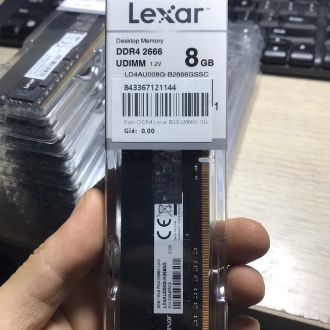 Ram Lexar DDR4 8GB 2666 / 3200  Tem Mai Hoàng Phân Phối Chính hãng bảo hành 36 tháng