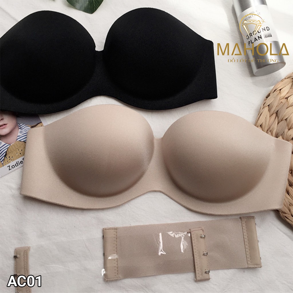 Áo ngực đúc su quai trong cao cấp chống tụt Mahola AC01