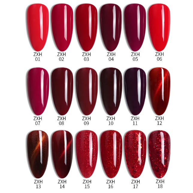 Sơn gel AS RED | Mã ZXH | Màu Đỏ