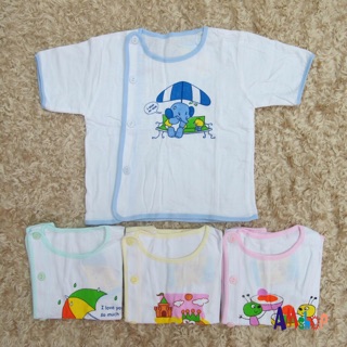 Áo cotton sơ sinh cộc tay (ss-6kg)