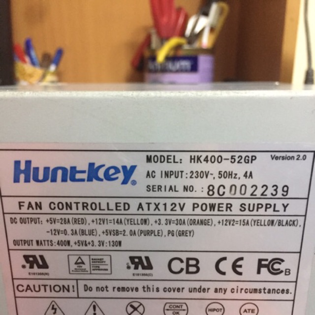 Nguồn hunkey 24 chân 400w cũ bóc case